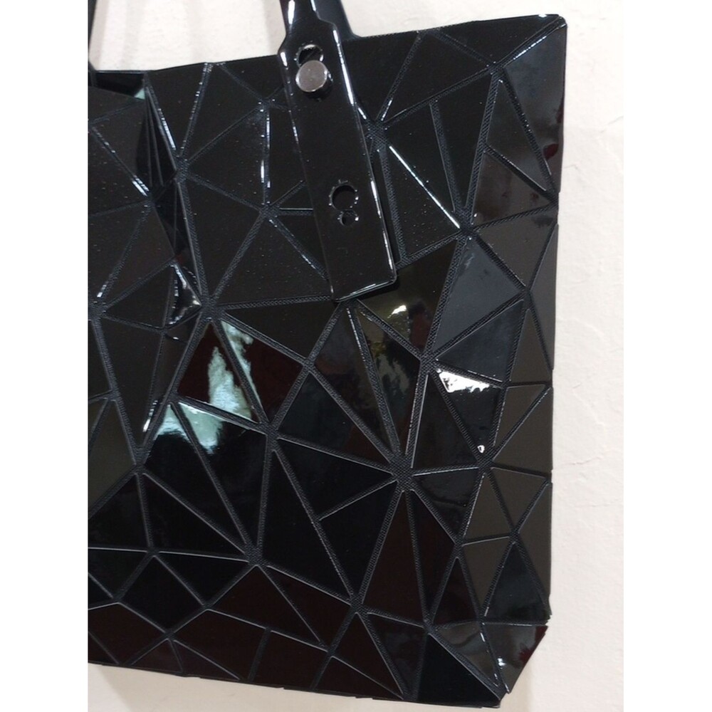 Black Geometric Tile Tote - Picture 3 of 10